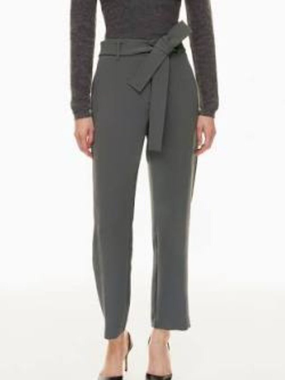 Aritzia Wilfred Tie Front Crepette Ankle Pant Size 4